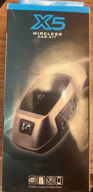 X5 szivargyújtós Bluetooth FM transmitter mp3 lejátszó