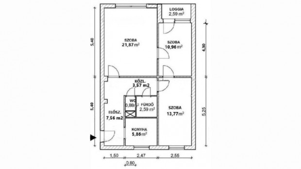 XIV. ker�leti, II. emeleti 68 m2-es lak�s tulajdonost�l elad�