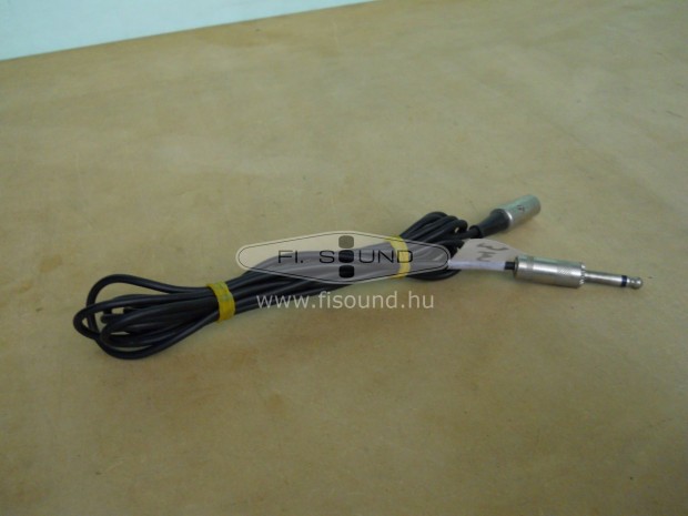 XLR 6,3-s jack mono tjtsz kbel, 3-m-s