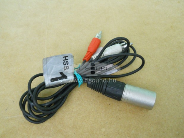 XLR - RCA (1.) rnykolt sztereo tjtsz kbel 1m-es