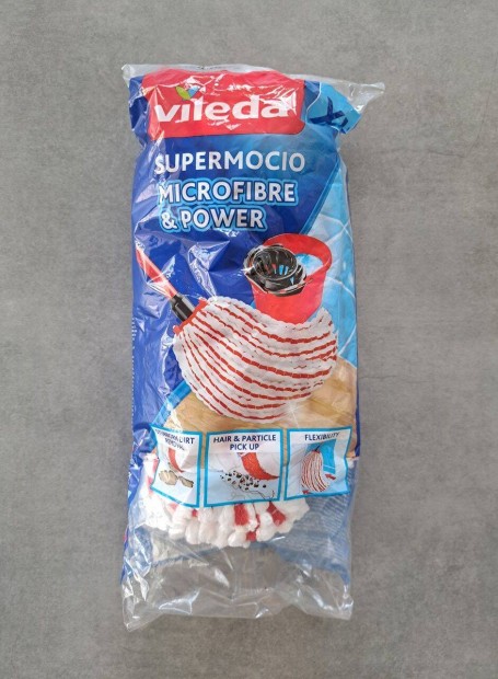 XL Vileda supermocio felmos fej, microfibre & power felmos ptfej