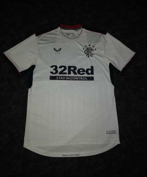 XL-es Glasgow Glasgow Rangers FC  Castore 2020/21 vendg mez