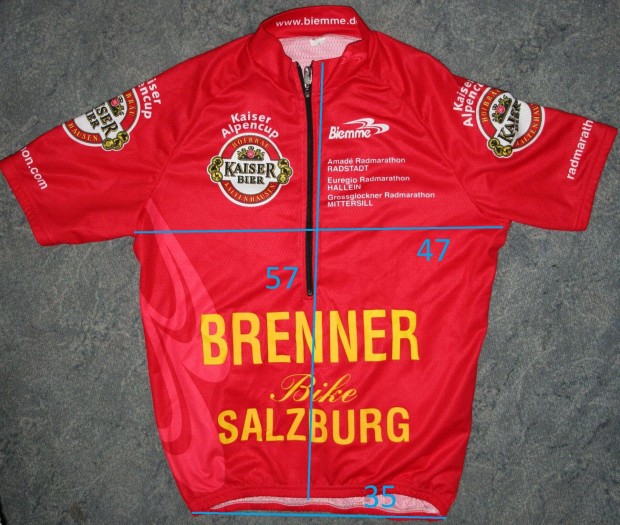 XL mret Kaiser Brenner felirat olasz biciklis mez