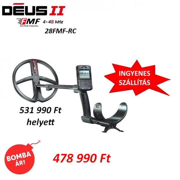 XP Deus II lite 28FMF-RC fmdetektor fmkeres