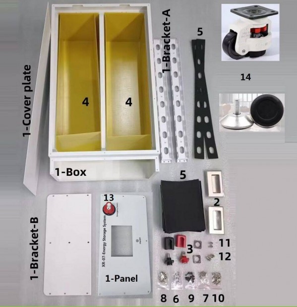 XR07-48V Lifepo4 hz DIY 16x230Ah