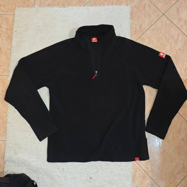 XS S Engelbert Strauss Dryplexx Fleece fekete férfi polár pulóver
