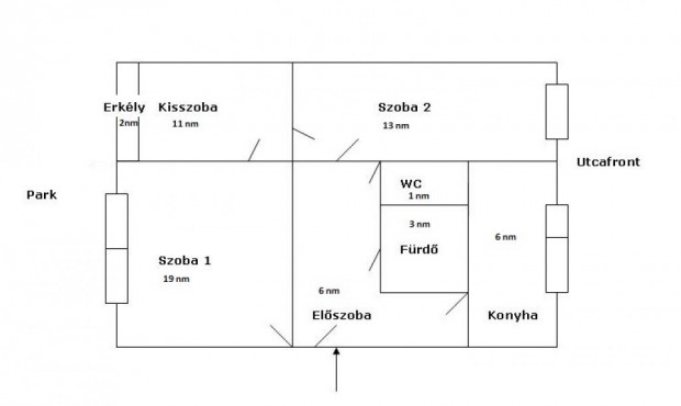 XV. Ker�let, Erd�ker�l� utca, 69 m2-es, t�rsash�zi lak�s, 2+2 szob�s