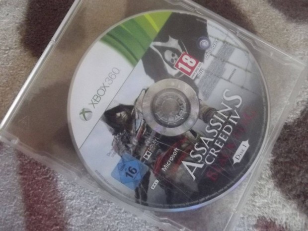 X-10 Xbox 360 Eredeti Jtk : Assassins Creed 4 Black Flag Disk 1 ( k
