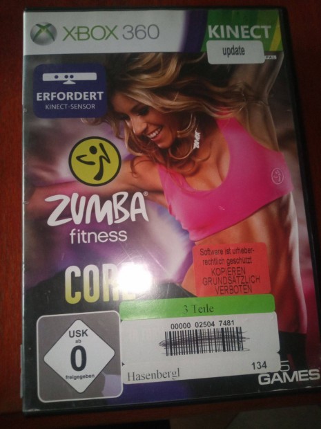 X-125 Xbox 360 Eredeti Jtk : Kinect Zumba Fitness Core ( karcmente