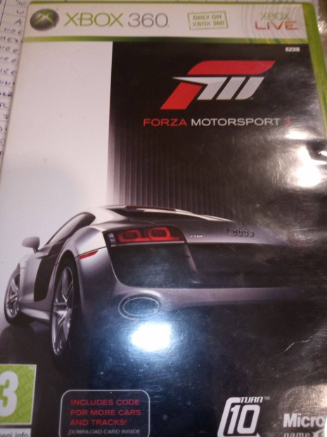 X-166 Xbox 360 Eredeti Jtk : Forza Motorsport 3 ( karcmentes)