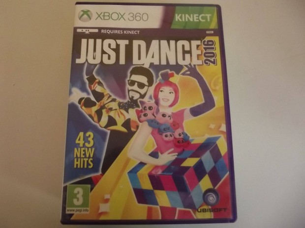 X-204 Xbox 360 Eredeti Jtk : Kinect Just Dance 2016 Karcmentes