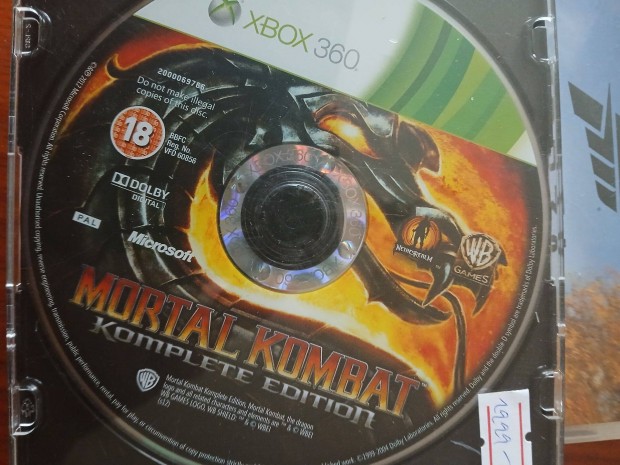 X-37 Xbox 360 Eredeti jtk : Mortal Kombat Komplette Edition (foltos