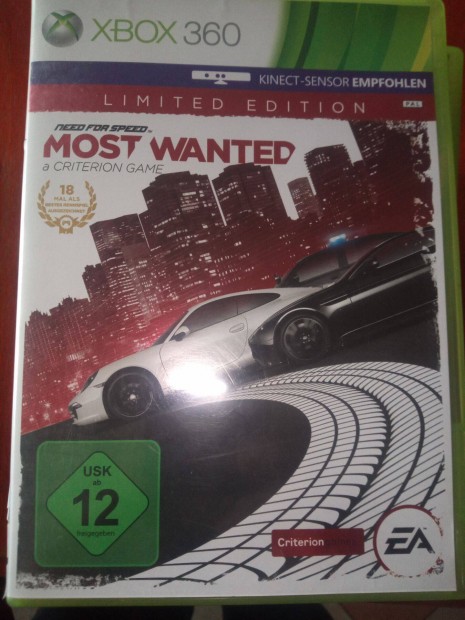 X-64 Xbox 360 Eredeti Jtk : Need For Speed Most Wanted ( karcos)