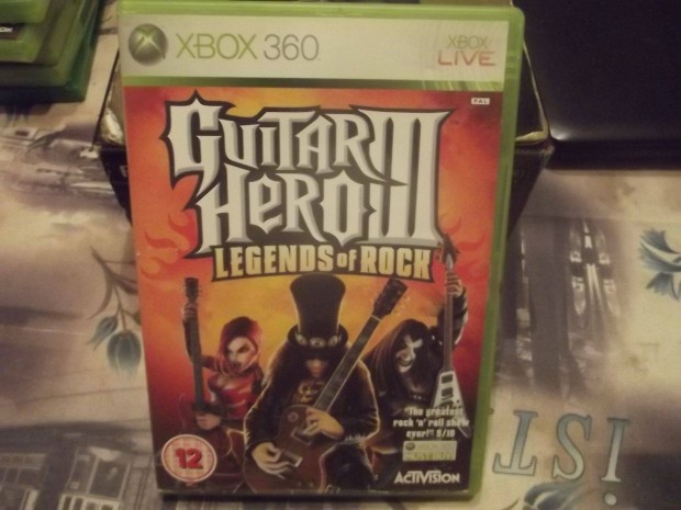 X-69 Xbox 360 Eredeti Jtk : Guitar Hero 3 Legends of Rock