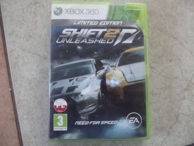 X-8 Xbox 360 Eredeti Jtk : Need For Speed Shift 2 ( foltos)