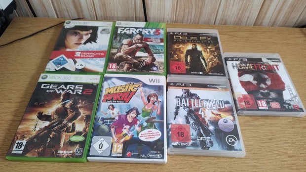 Xbox360/PS3/Nintendo játék csomag egyben olcsón(7db)