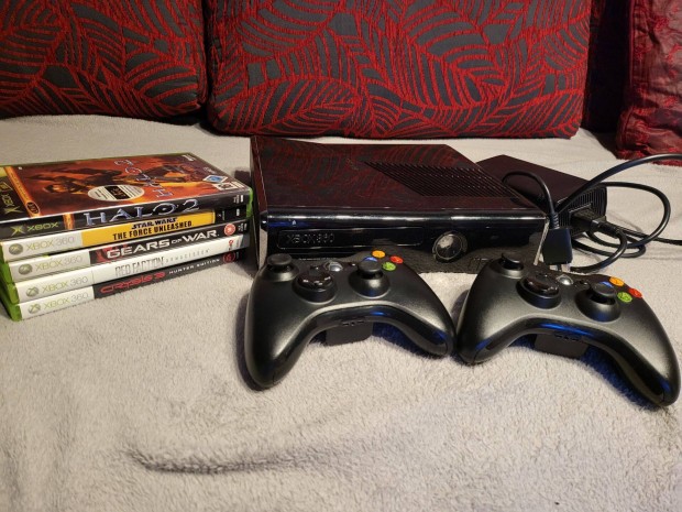 Xbox 360 250gb (2 kar / 5db jtk)