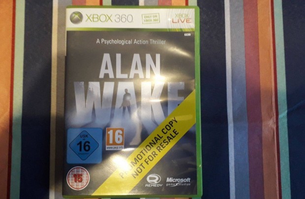 Xbox 360 Alan Wake (gyri, angol nyelv)