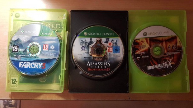 Xbox 360 Assassin's Creed Brotherhood, Mercenaries 2 jtkok !