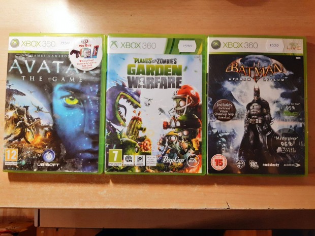 Xbox 360 Avatar the Game, Plants vs Zombies, Batman Jtkok !