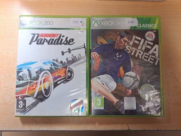 Xbox 360 Burnout Paradise, Fifa Street Jtk !