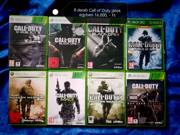 Xbox 360 Call of duty jtkokat tartalmaz csomag 
