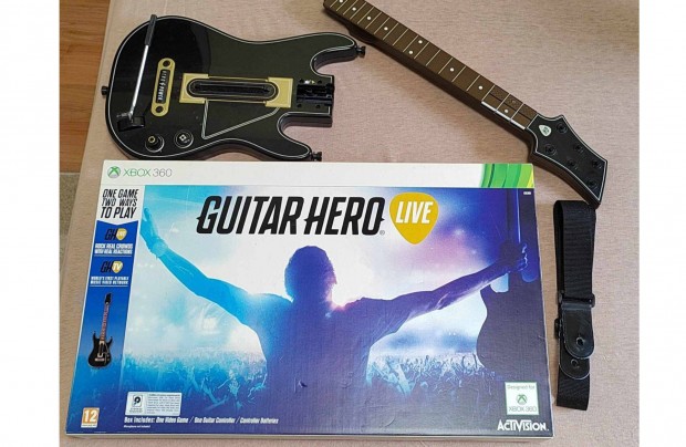 Xbox 360 Guitar Hero Live dobozban
