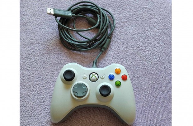Xbox 360 Gyri vezetkes kontroller - PC-hez is