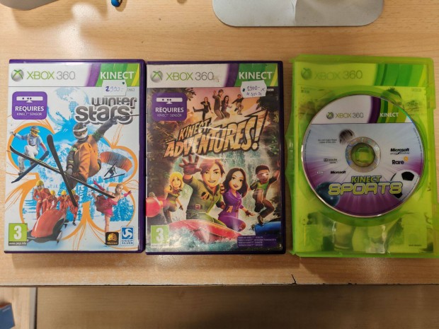 Xbox 360 Kinect Adventures, Sports, Winter Stars Játékok !