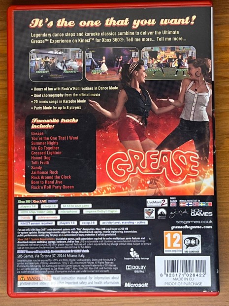 Xbox 360 Kinect Grease Dance