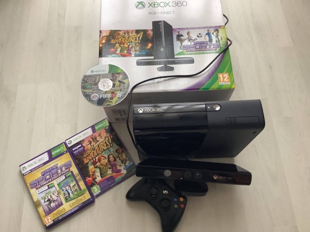 Xbox 360 Kinect + 3 játék