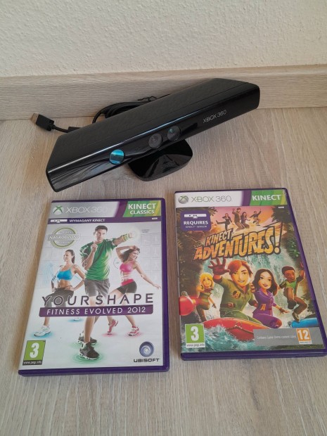 Xbox 360 Kinect + 4 db jtk