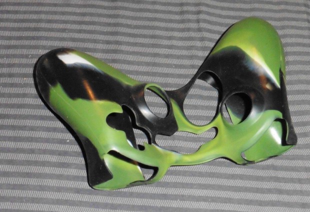 Xbox 360 Kontroller fekete zöld mintás szilikon védőtok