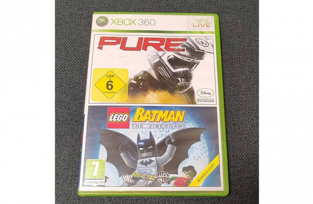 Xbox 360 Lego Batman + Pure - tesztelt, foxpost OK