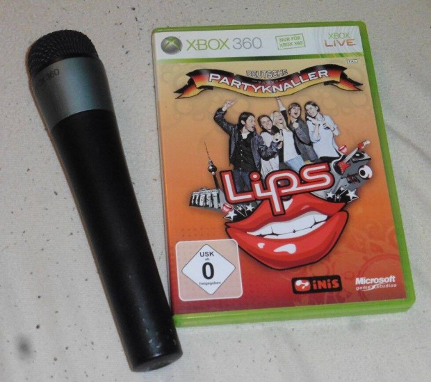 Xbox 360 Lips Party Classic karaok szett 1db vezetk nlkli mikrofon