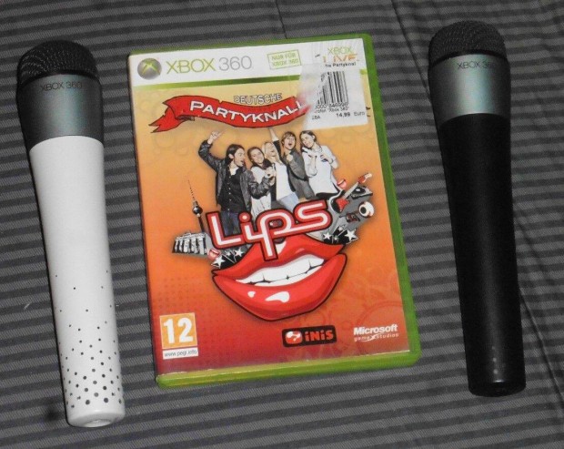 Xbox 360 Lips Party Classic karaok szett 2db vezetk nlkli mikrofon