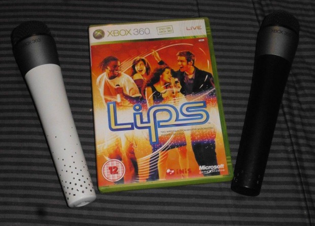 Xbox 360 Lips karaoké szett, 2db vezeték nélküli mikrofonnal