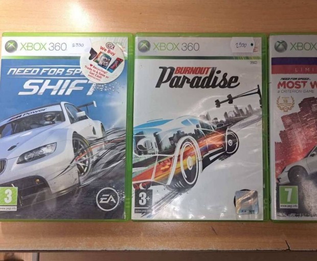 Xbox 360 Need for Speed Shift, Burnout Pradise Jtk !