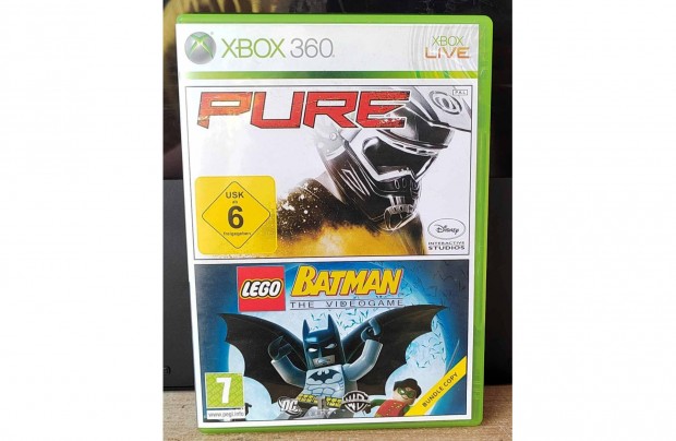 Xbox 360 Pure + Lego Batman - Gyerek, mszkls jtk - xbox360