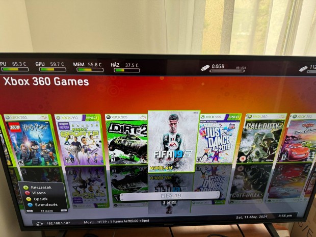 Xbox 360 S Slim 250GB Rgh Mdostott Konzol 22db Jtk GTA 5 FIFA 19