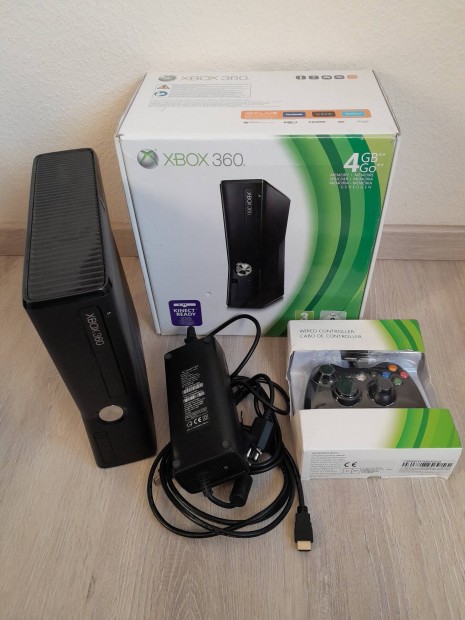 Xbox 360 S chippelt konzol + j vezetkes kontroller