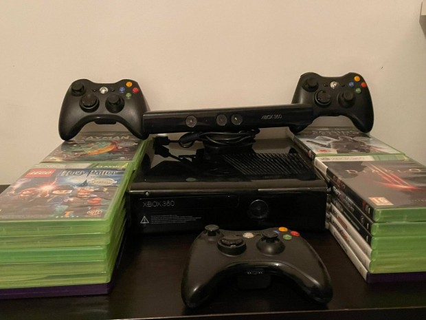 Xbox 360 S gyri, nem piszklt + jtkok