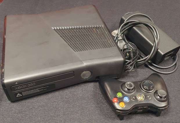 Xbox 360 Slim 250Gb, Fekete + 1 kontroller, Fekete | 12 hnap garancia