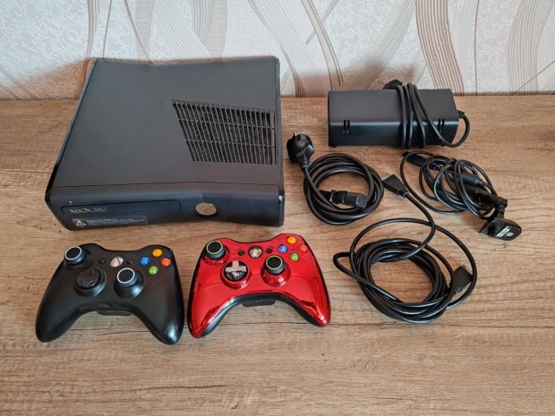 Xbox 360 Slim Rgh jtkkonzol + kontroller + 29db jtk! Akci!