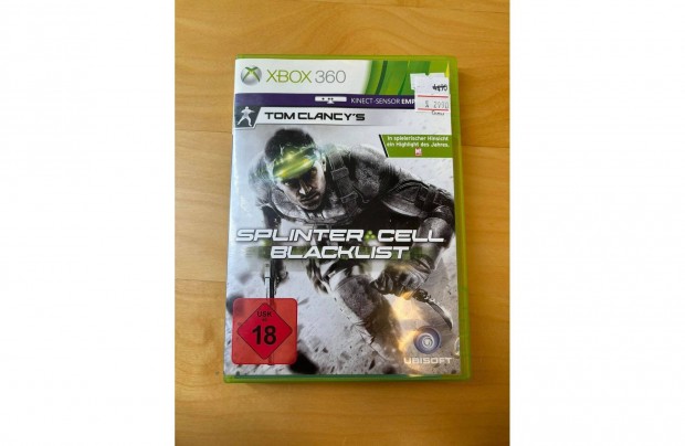 Xbox 360 Tom Clancy's Splinter Cell: Blacklist (hasznlt)
