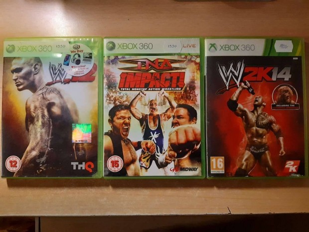 Xbox 360 W12, WWE 2K14, TNA Impact Wrestling Jtkok !
