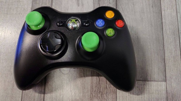 Xbox 360 : Gyri Vezetk Nlkli Kontroller Fekete - Zld