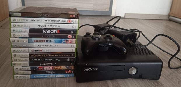 Xbox 360 ron alul rengeteg jtkkal, kontrollerrel