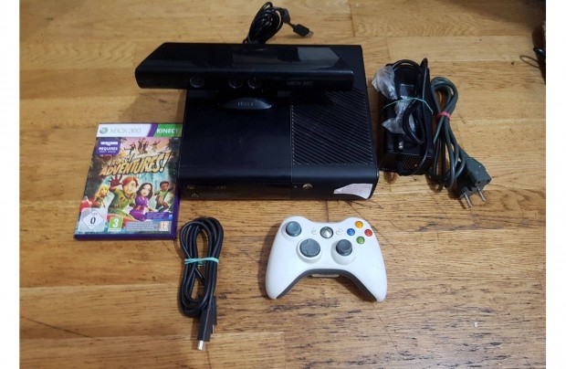 Xbox 360 e slim 250-gb rgh 24-db jtkkal + kinect elad