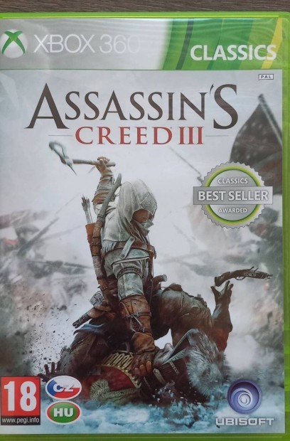 Xbox 360 eredeti AC Assassin's Creed III xbox360